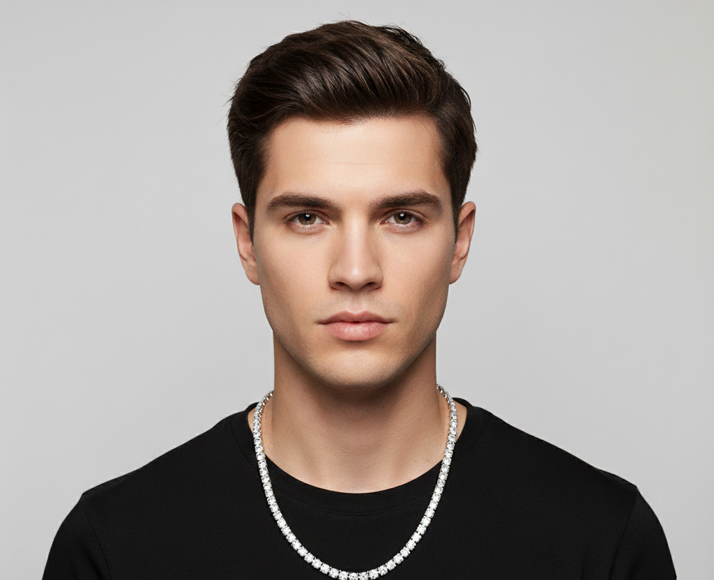 3mm Rhodium Plated 925 Silver CZ Tennis chain